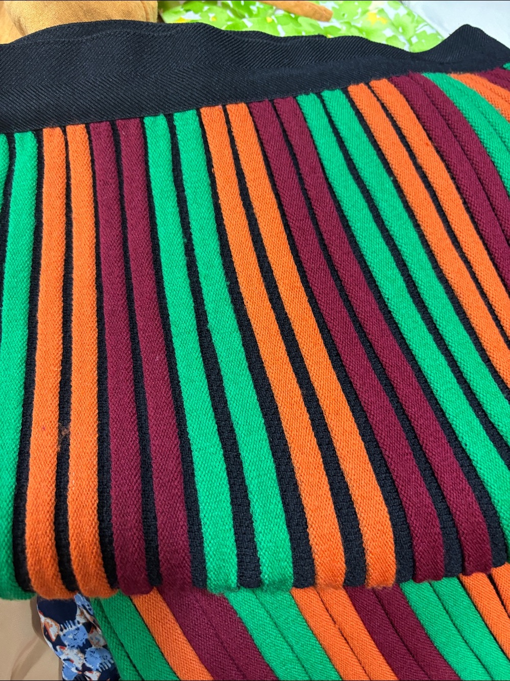 knit  ribbed skirt